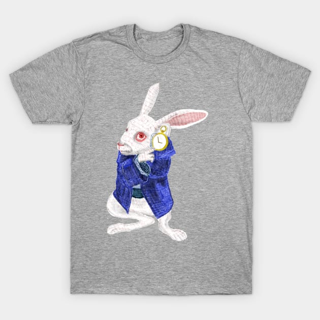 The White Rabbit T-Shirt by wakkala